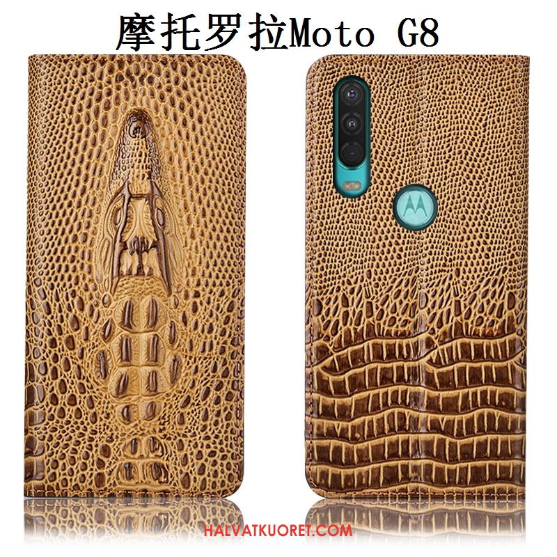 Moto G8 Kuoret Murtumaton Keltainen, Moto G8 Kuori All Inclusive Puhelimen