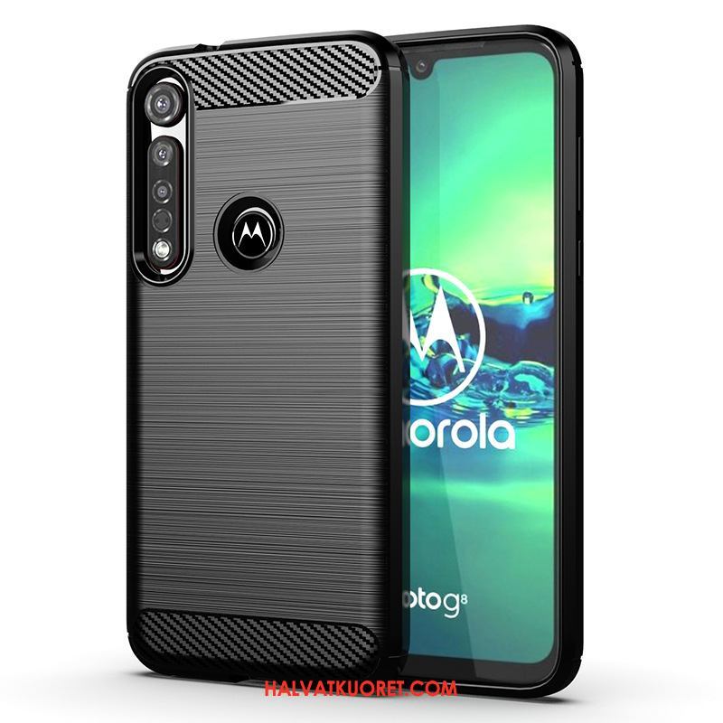 Moto G8 Plus Kuoret Silikoni Pehmeä Neste, Moto G8 Plus Kuori Yksinkertainen Kukkakuvio