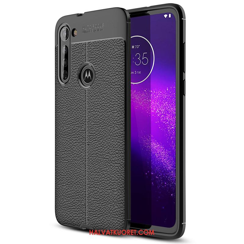 Moto G8 Power Kuoret All Inclusive Suojaus, Moto G8 Power Kuori Punainen Nahka