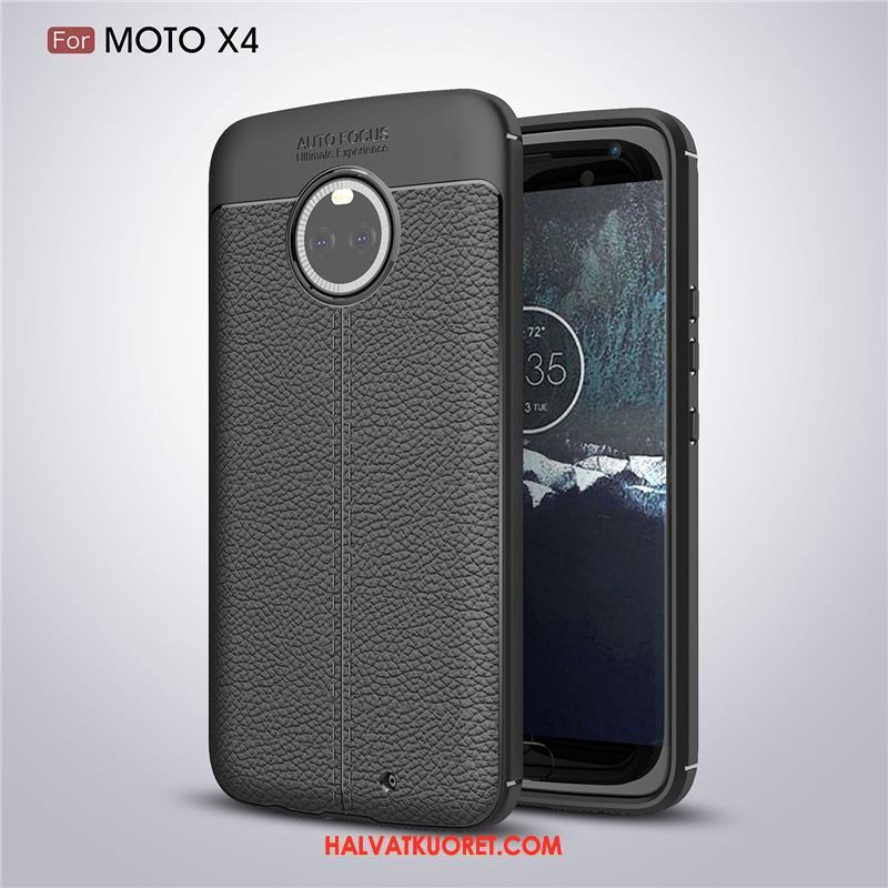 Moto X4 Kuoret Murtumaton Suojaus Pehmeä Neste, Moto X4 Kuori Kukkakuvio 说