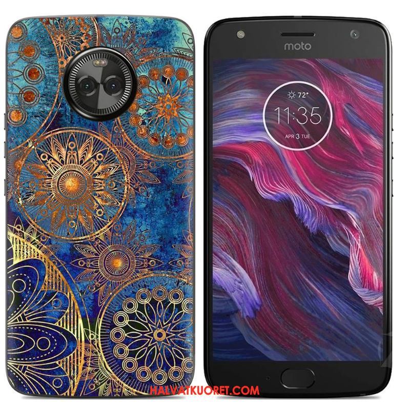 Moto X4 Kuoret Pehmeä Neste Sarjakuva, Moto X4 Kuori Kotelo Jauhe