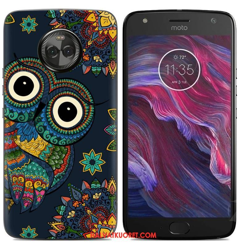 Moto X4 Kuoret Pehmeä Neste Sarjakuva, Moto X4 Kuori Kotelo Jauhe