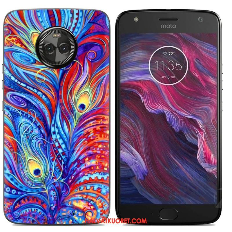 Moto X4 Kuoret Pehmeä Neste Sarjakuva, Moto X4 Kuori Kotelo Jauhe