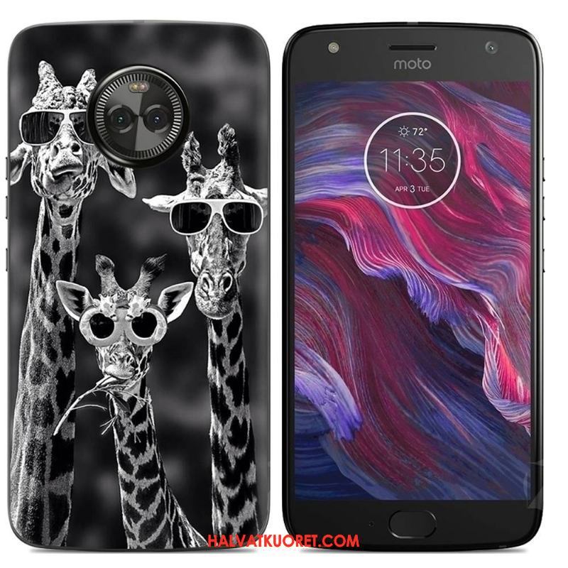 Moto X4 Kuoret Pehmeä Neste Sarjakuva, Moto X4 Kuori Kotelo Jauhe