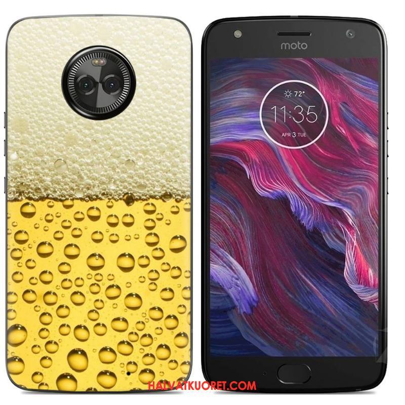 Moto X4 Kuoret Pehmeä Neste Sarjakuva, Moto X4 Kuori Kotelo Jauhe