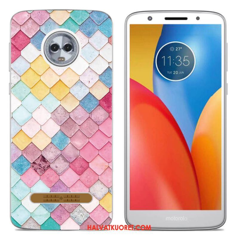 Moto Z3 Play Kuoret Silikonikuori Kotelo, Moto Z3 Play Kuori Suojaus Monivärinen Beige