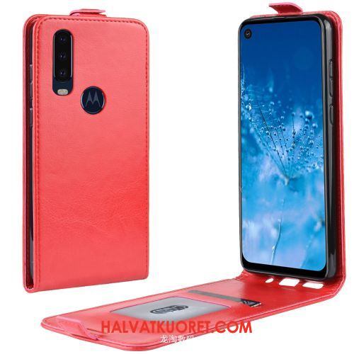 Motorola One Action Kuoret Salkku Nahkakotelo Suojaus, Motorola One Action Kuori Liiketoiminta Braun