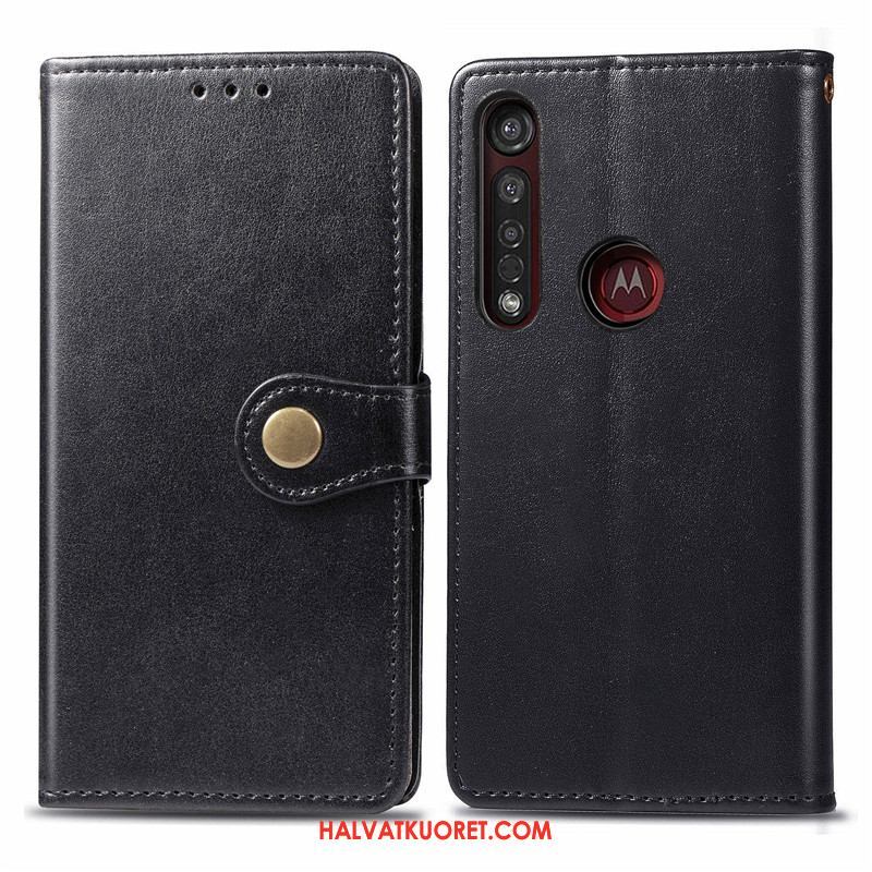 Motorola One Macro Kuoret Liiketoiminta Nahkakotelo Yksinkertainen, Motorola One Macro Kuori Ripustettavat Koristeet
