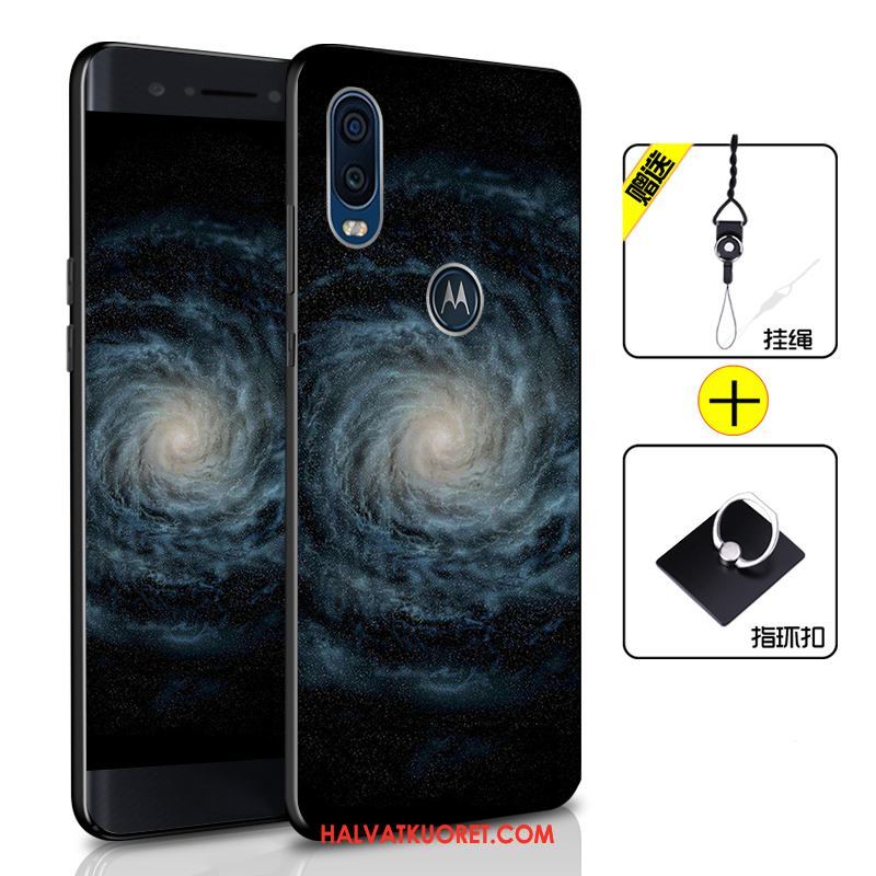 Motorola One Vision Kuoret Pehmeä Neste Suojaus Tummansininen, Motorola One Vision Kuori Murtumaton All Inclusive