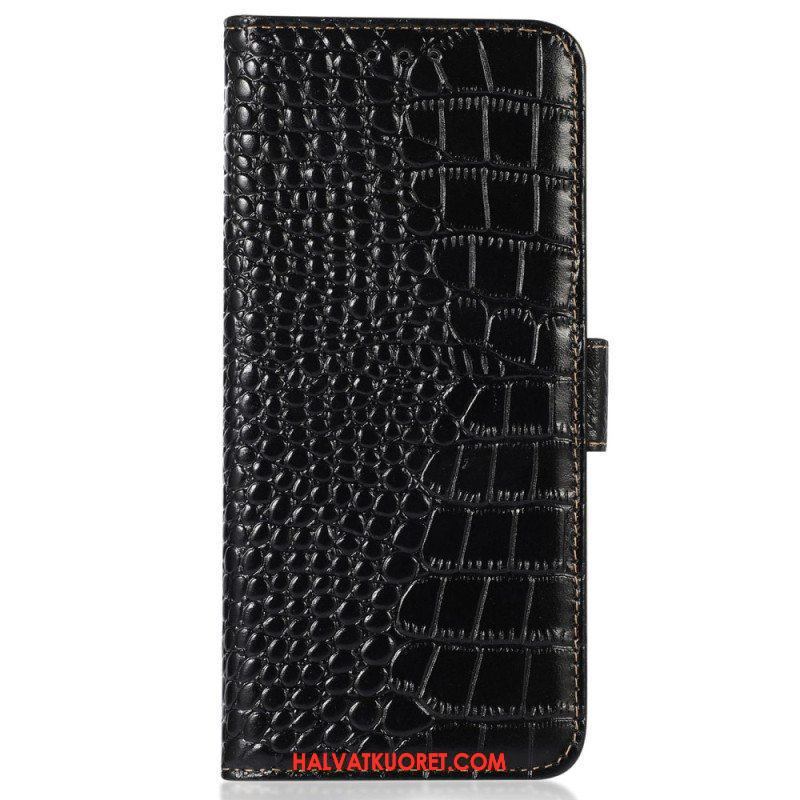 Nahkakotelo OnePlus 10T 5G Crocodile Style Rfid