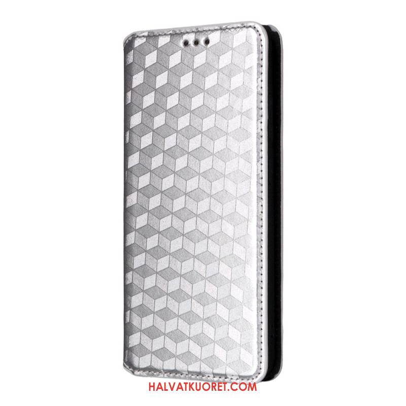 Nahkakotelo Oneplus 13r 3d-timantit Suojakuori