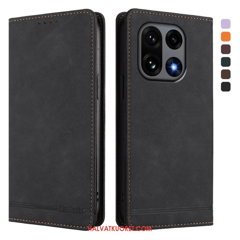 Nahkakotelo Oneplus 15 Ensiluokkainen Rfid-muotoilu Suojakuori