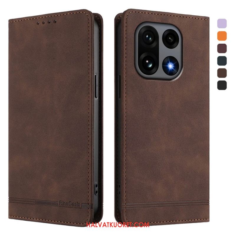 Nahkakotelo Oneplus 15 Ensiluokkainen Rfid-muotoilu Suojakuori