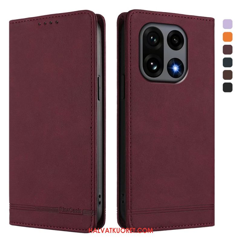 Nahkakotelo Oneplus 15 Ensiluokkainen Rfid-muotoilu Suojakuori