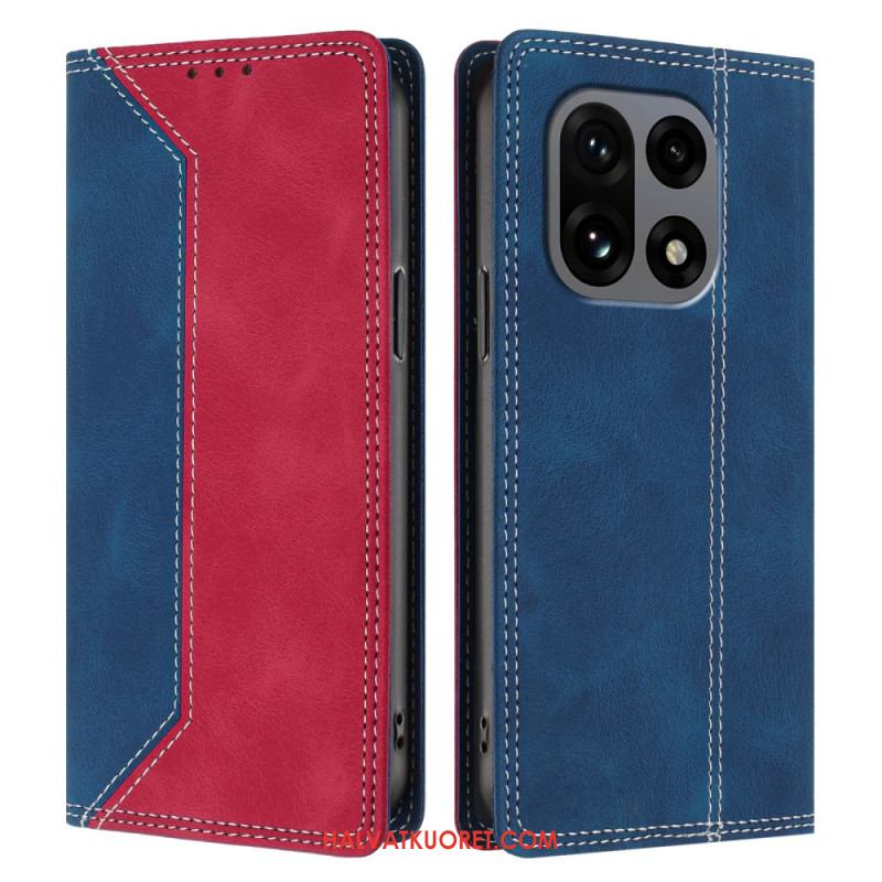 Nahkakotelo Oneplus 15 Kaksivärinen Rfid-suoja