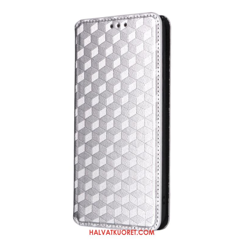 Nahkakotelo Oneplus 15r Timanttikuvio