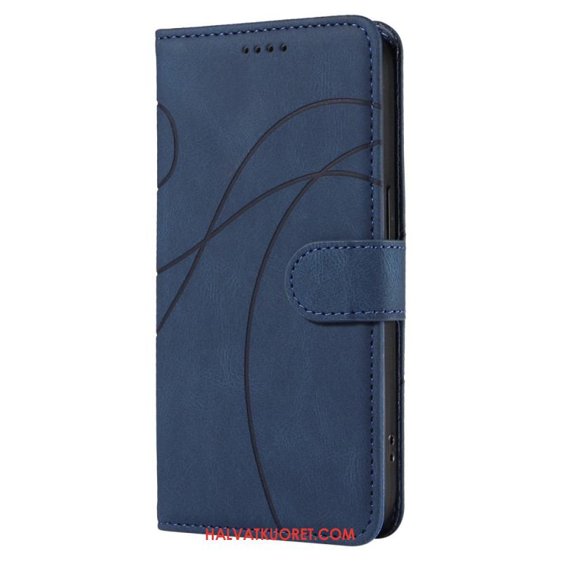 Nahkakotelo Oneplus Nord 4 Aaltoileva Viiva