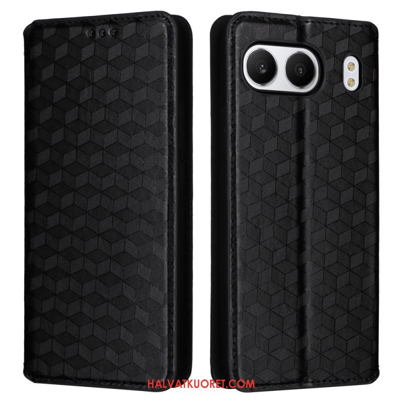Nahkakotelo Oneplus Nord 4 Timanttikuvioinen