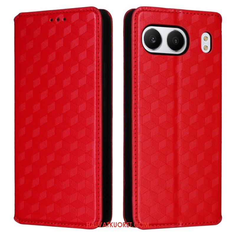 Nahkakotelo Oneplus Nord 4 Timanttikuvioinen