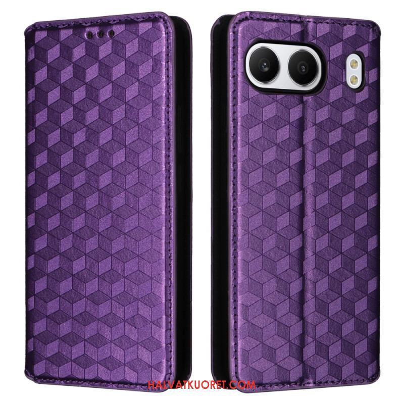 Nahkakotelo Oneplus Nord 4 Timanttikuvioinen