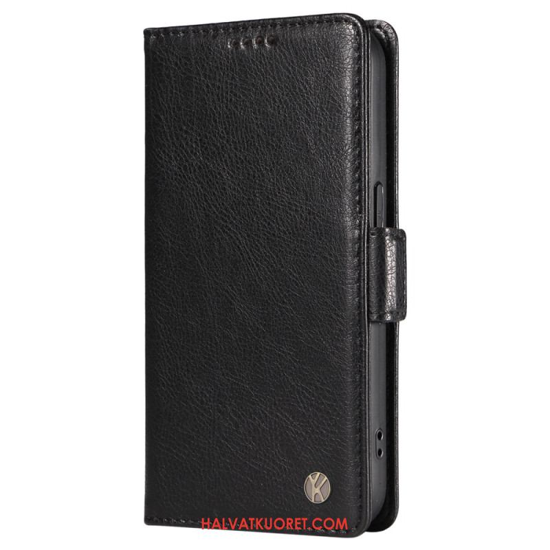 Nahkakotelo Oneplus Nord 4 Yikatu Litsikuvioinen Tekonahka