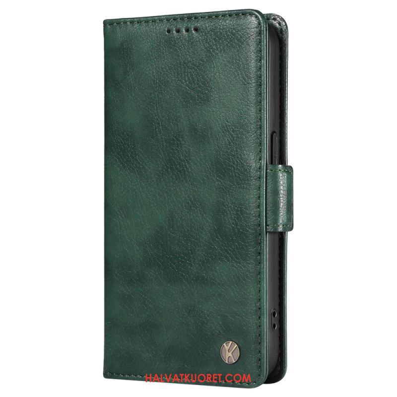 Nahkakotelo Oneplus Nord 4 Yikatu Litsikuvioinen Tekonahka