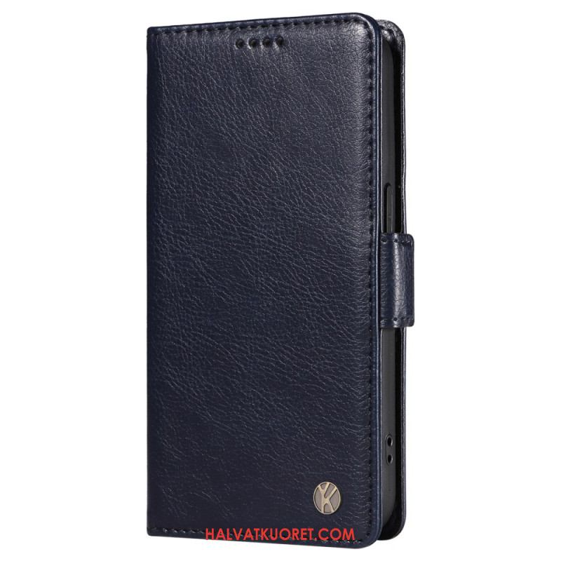 Nahkakotelo Oneplus Nord 4 Yikatu Litsikuvioinen Tekonahka