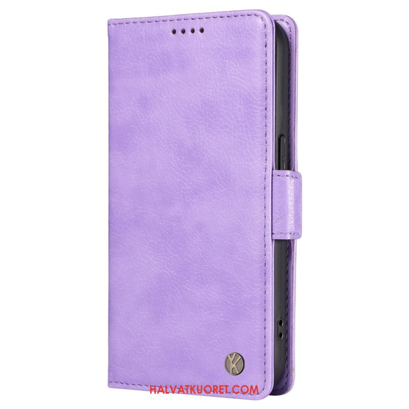 Nahkakotelo Oneplus Nord 4 Yikatu Litsikuvioinen Tekonahka