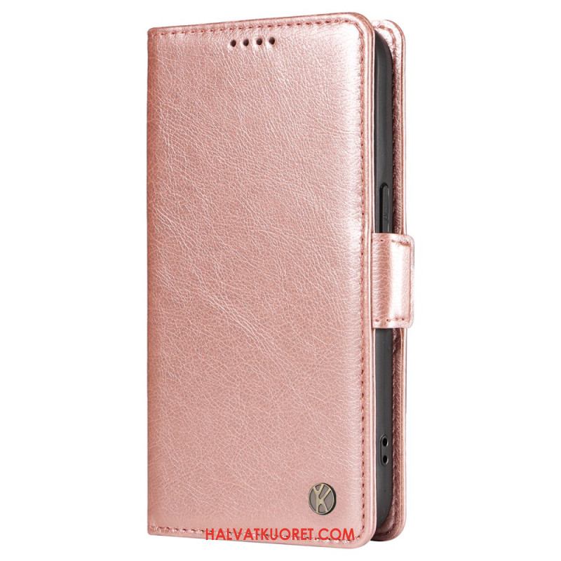 Nahkakotelo Oneplus Nord 4 Yikatu Litsikuvioinen Tekonahka