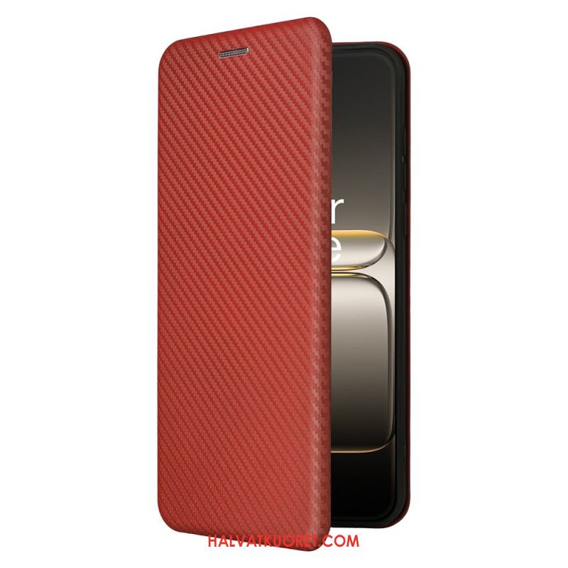 Nahkakotelo Oneplus Nord 5 Hiilikuitu