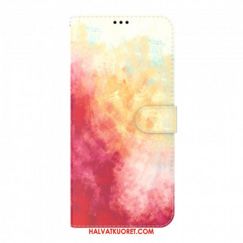 Nahkakotelo Oppo A54 5G / A74 5G Akvarelli