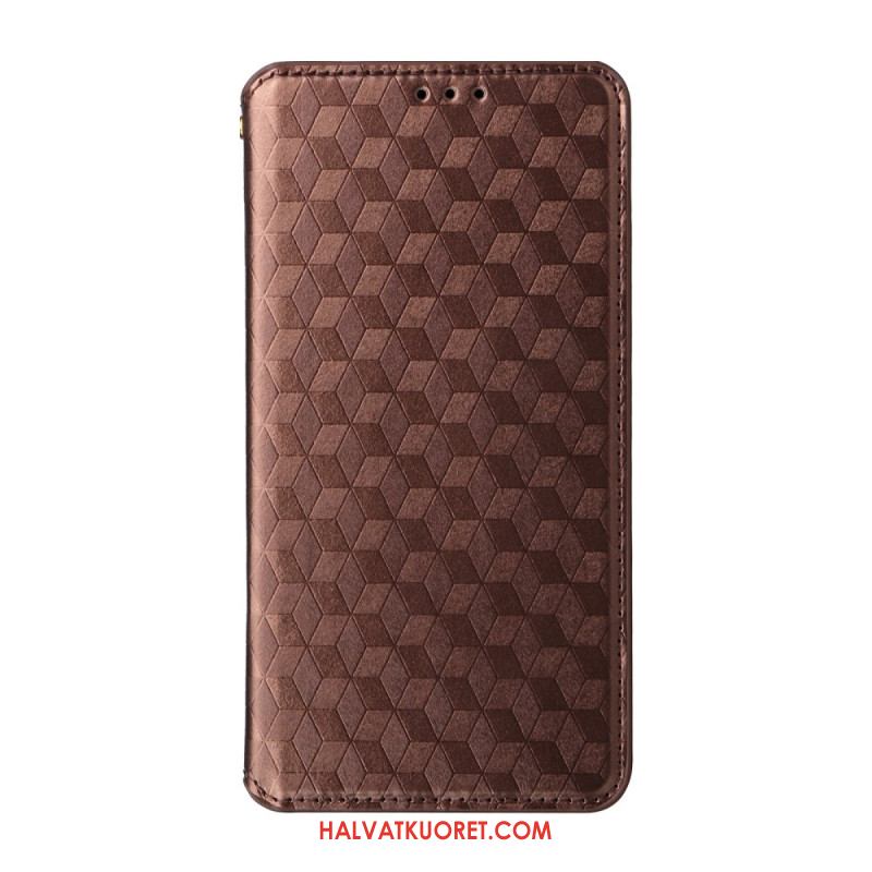 Nahkakotelo Oppo Find X8 3d-timantit