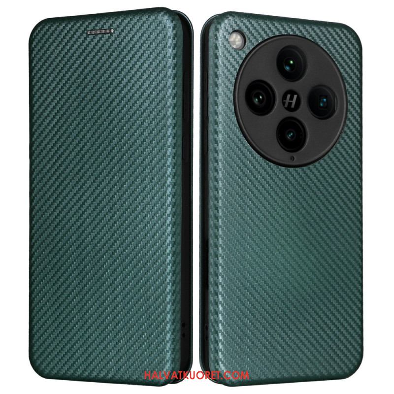 Nahkakotelo Oppo Find X8 Pro Hiilikuitu