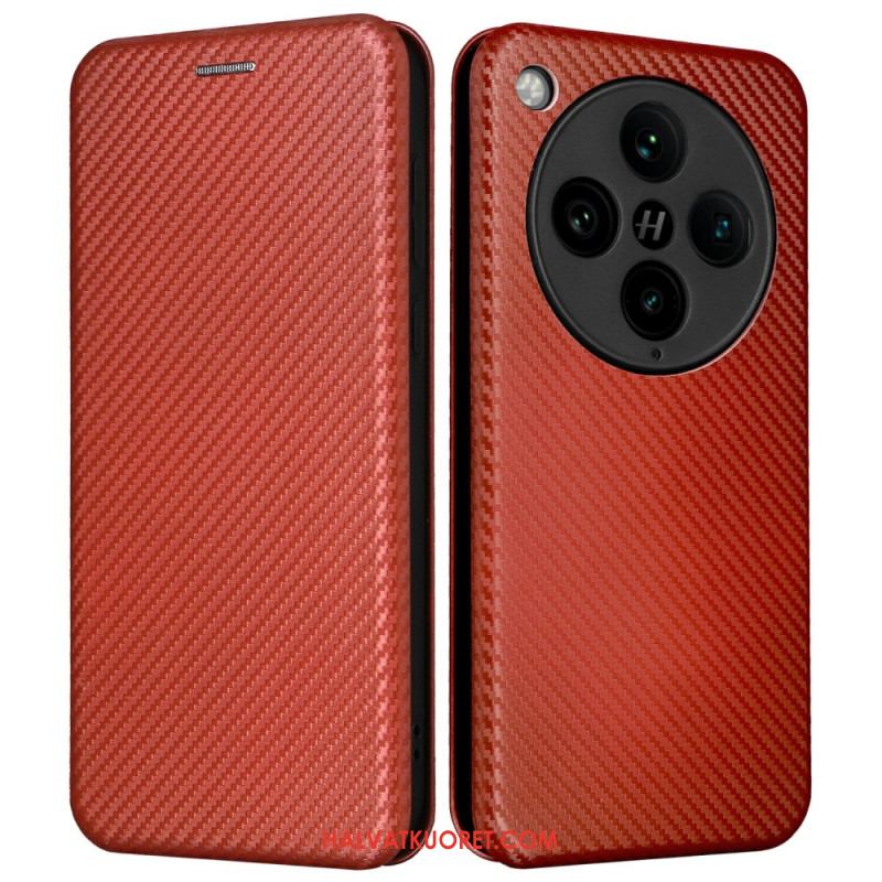 Nahkakotelo Oppo Find X8 Pro Hiilikuitu