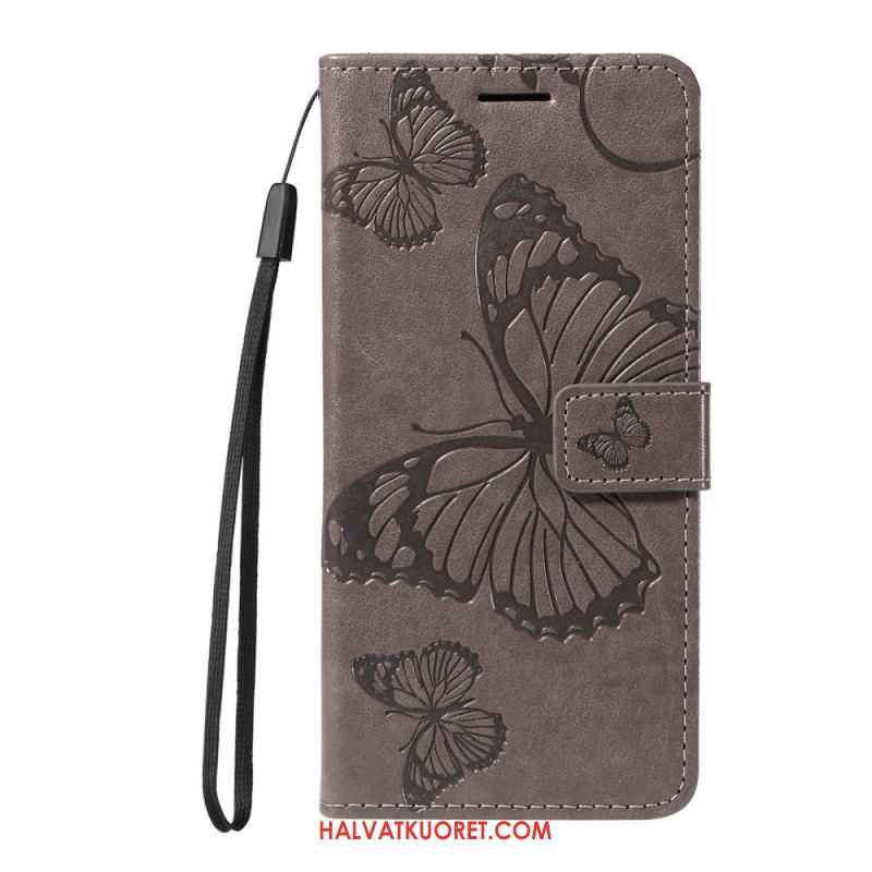 Nahkakotelo Oppo Find X8 Pro Jättiläisperhoset