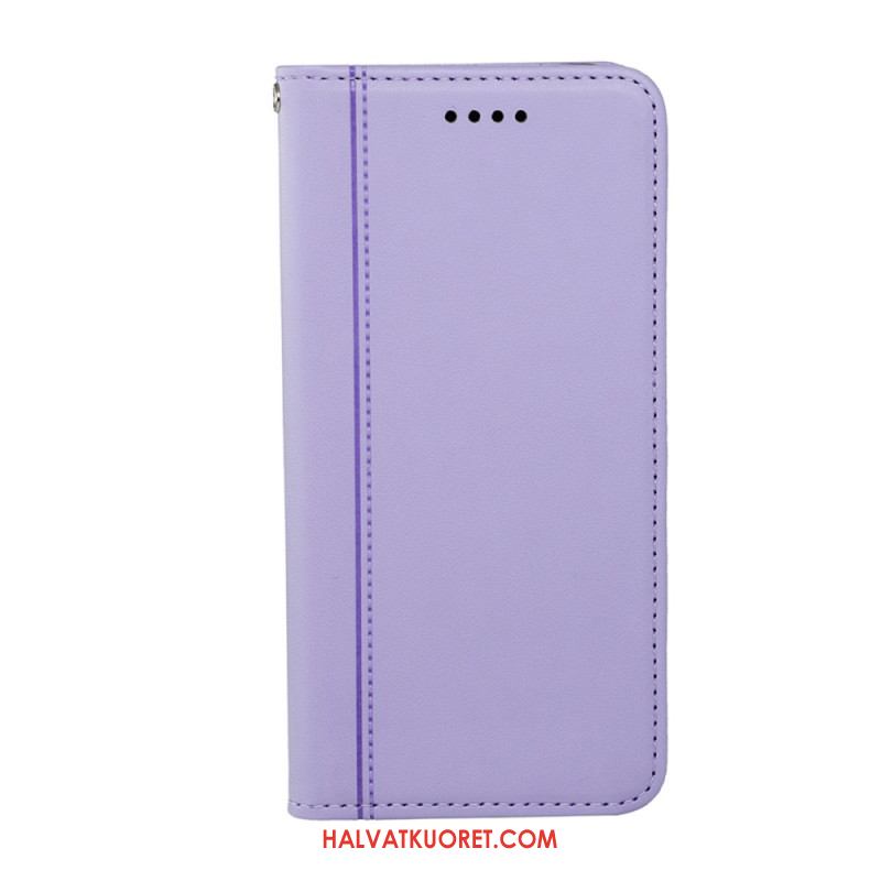 Nahkakotelo Oppo Find X9 Pro 5g Reunus Hihnalla Suojakuori