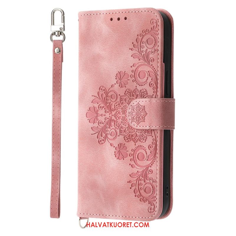 Nahkakotelo Oppo Reno 13 5g Mandalakuvioinen Lompakko