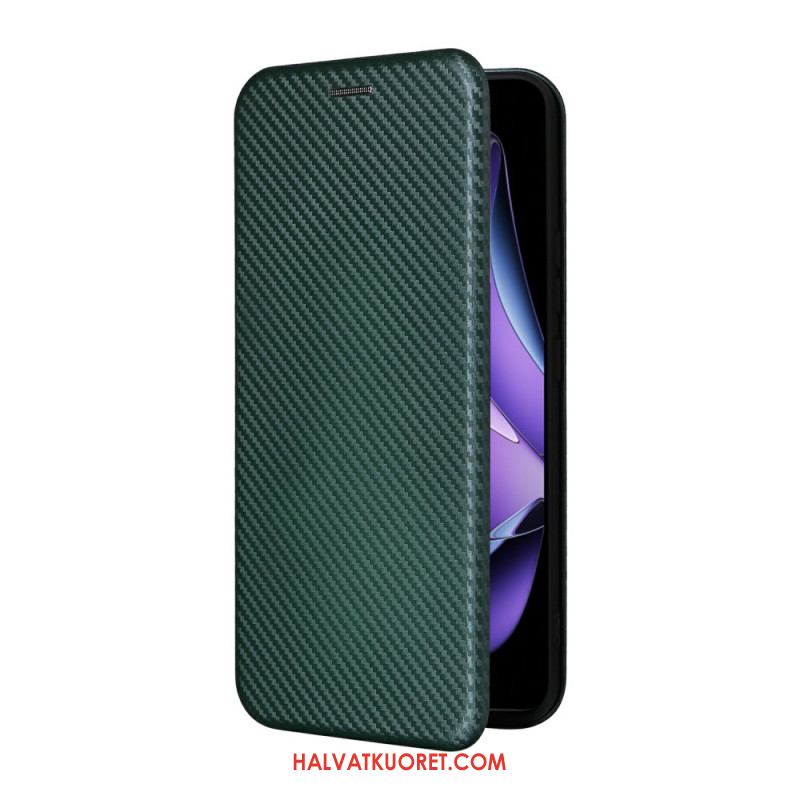 Nahkakotelo Oppo Reno 13f 4g / 5g / 13 Fs 5g Hiilikuitu