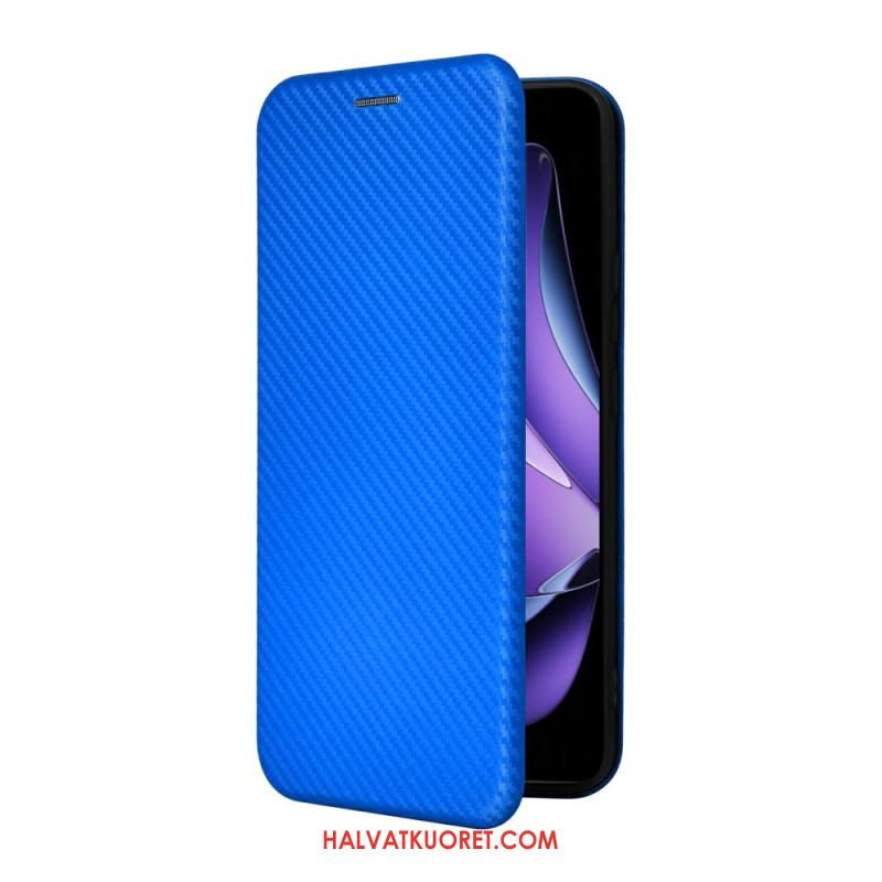 Nahkakotelo Oppo Reno 13f 4g / 5g / 13 Fs 5g Hiilikuitu