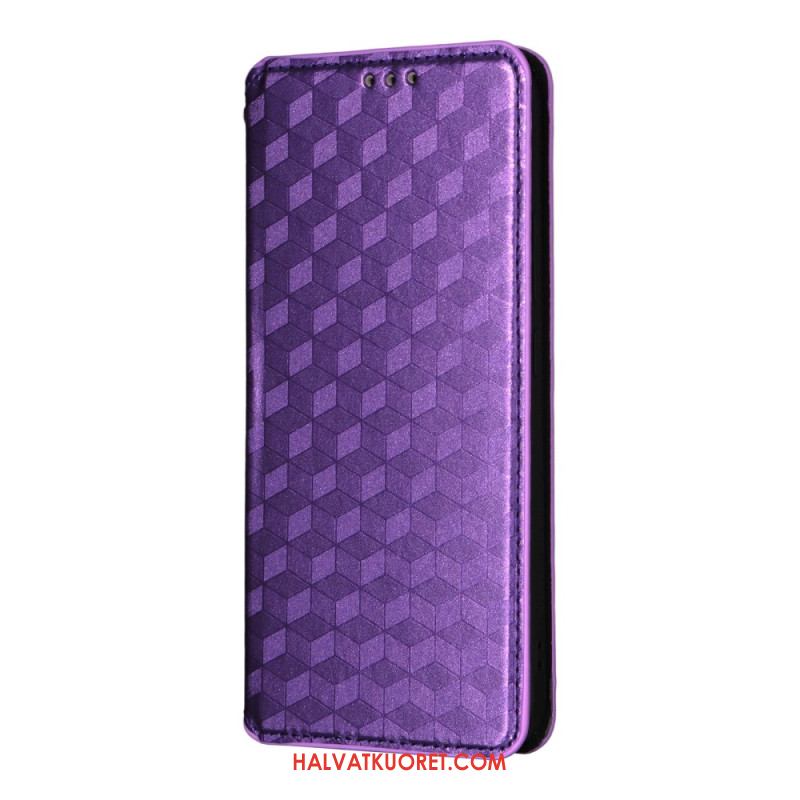 Nahkakotelo Oppo Reno 14f 5g Puhelinkuoret Timanttikuvio