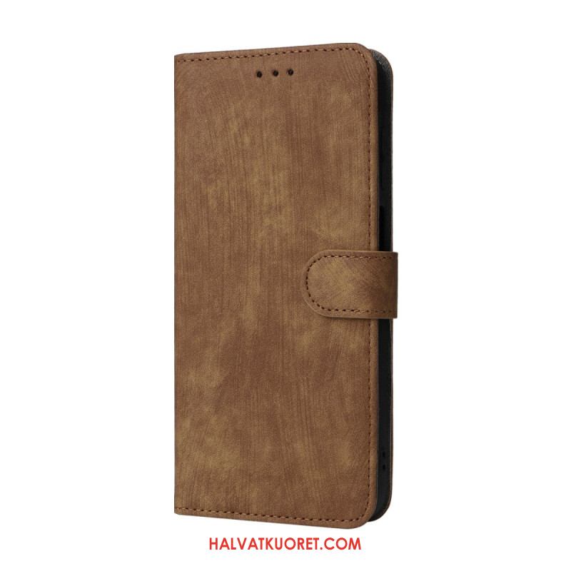 Nahkakotelo Samsung Galaxy A17 4g / 5g Rfid-suojattu Mokkanahkakuvio