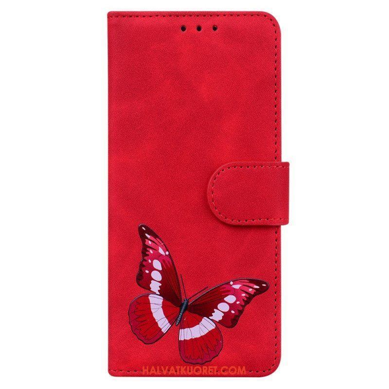 Nahkakotelo Samsung Galaxy A53 5G Skin Touch Butterfly