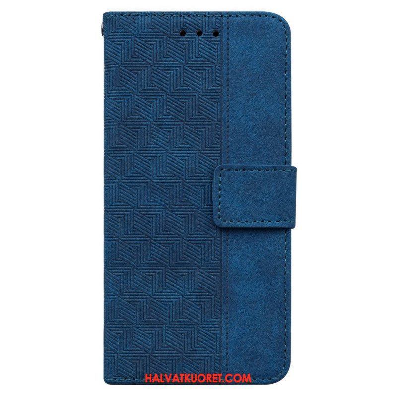 Nahkakotelo Samsung Galaxy M53 5G Suojaketju Kuori Hihnallinen Kuvio