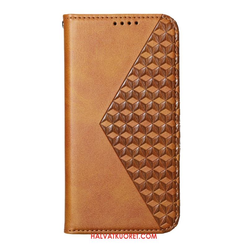 Nahkakotelo Samsung Galaxy S24 Fe 3d-nauhakuutiot