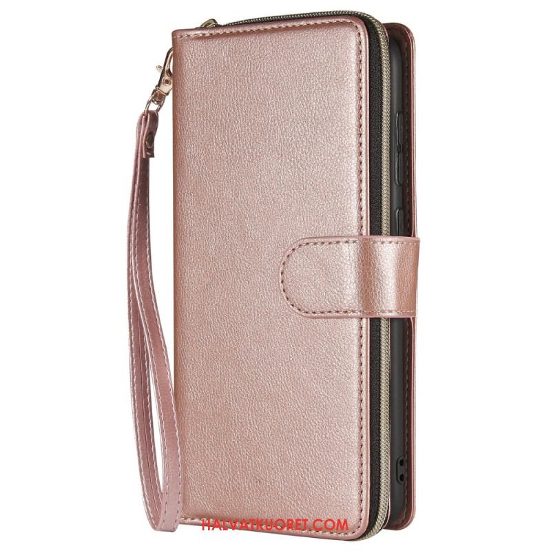 Nahkakotelo Samsung Galaxy S25 5g Edge Lompakko Ja Pussukka