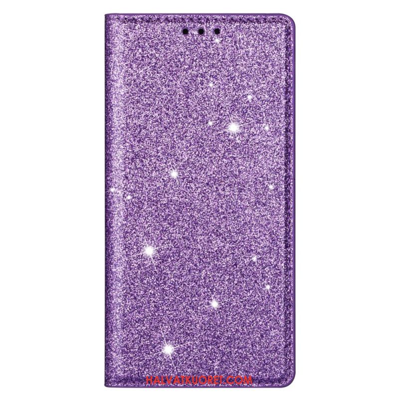 Nahkakotelo Samsung Galaxy S25 5g Edge Paljetit