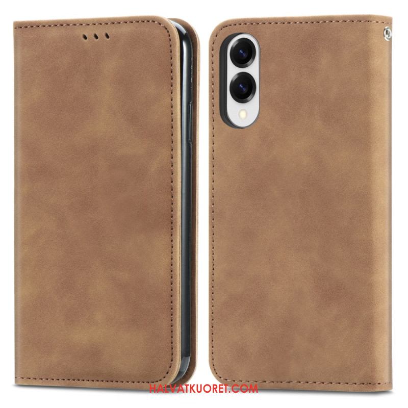 Nahkakotelo Samsung Galaxy S25 5g Edge Puhelinkuoret Korttikotelo Ja Magneettinen Suljin