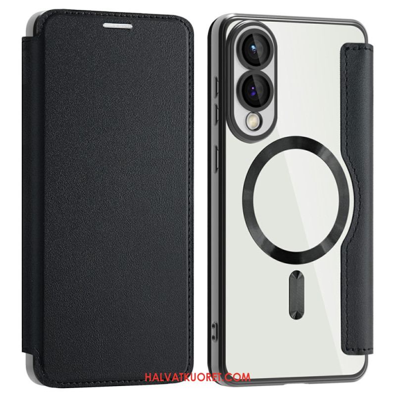 Nahkakotelo Samsung Galaxy S25 5g Edge Puhelinkuoret Magsafe-yhteensopiva Rfid-suojauksen Kanssa