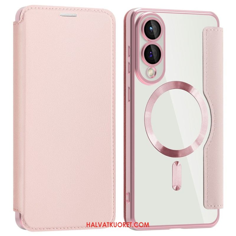 Nahkakotelo Samsung Galaxy S25 5g Edge Puhelinkuoret Magsafe-yhteensopiva Rfid-suojauksen Kanssa