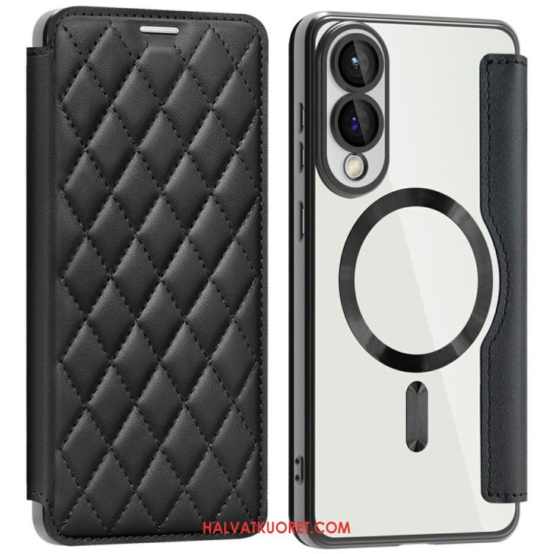 Nahkakotelo Samsung Galaxy S25 5g Edge Puhelinkuoret Tikattu Magsafe-yhteensopiva